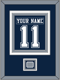 Dallas Nameplate & Number (Back) Combined With Super Bowl Jersey Patch - Blue Jersey - Triple Mat 2