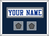 Dallas Nameplate & 2 Super Bowl Jersey Patches - White Jersey - Single Mat 11