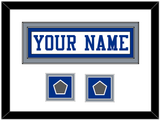 Dallas Nameplate & 2 Super Bowl Jersey Patches - White Jersey - Double Mat 1