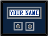 Dallas Nameplate & 2 Super Bowl Jersey Patches - White Jersey - Double Mat 11