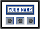 Dallas Nameplate & 3 Super Bowl Jersey Patches - White Jersey - Double Mat 2