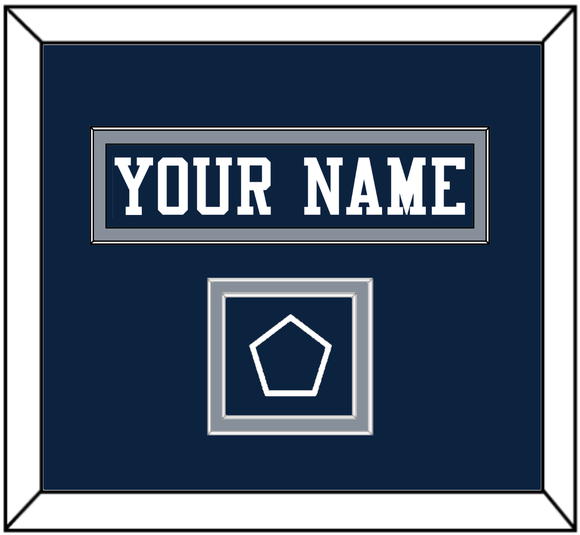 Dallas Nameplate & Jersey Logo Patch - Blue Jersey - Double Mat 2