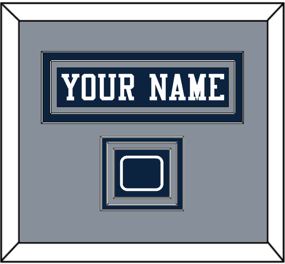 Dallas Nameplate & Jersey Logo Patch - Blue Jersey - Triple Mat 2