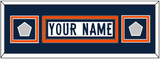 Denver Nameplate & 2 Super Bowl Jersey Patches - Road White (1997-2023) - Double Mat 6