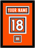 Denver Nameplate & Number (Back) With Super Bowl Jersey Patch - Home Orange (2012-2023) - Triple Mat 2