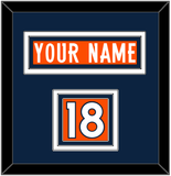 Denver Nameplate & Number (Shoulder) - Home Orange (2012-2023) - Triple Mat 3