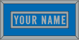 Detroit Nameplate - Home Blue (2017-2023) - Single Mat 2