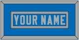 Detroit Nameplate - Alternate/Heritage Blue - Single Mat 2