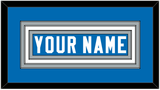 Detroit Nameplate - Home Blue - Triple Mat 1
