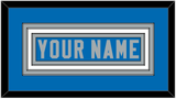 Detroit Nameplate - Alternate/Heritage Blue - Triple Mat 1