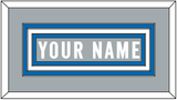 Detroit Nameplate - Alternate Gray (2017-2023) - Triple Mat 1