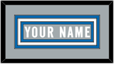 Detroit Nameplate - Alternate Gray (2017-2023) - Triple Mat 1