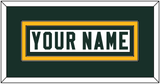 Green Bay Nameplate - Road White - Double Mat 2