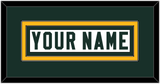 Green Bay Nameplate - Road White - Double Mat 2