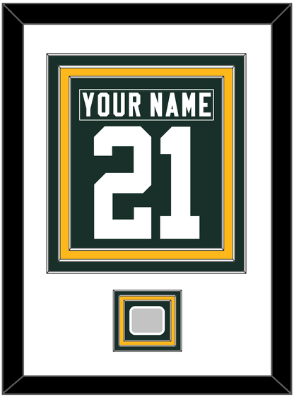 Green Bay Legacy Nameplate & Full-Size Number - Combined