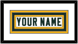 Green Bay Nameplate - Road White - Triple Mat 2