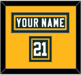 Green Bay Nameplate & Number (Shoulder) - Home Green - Triple Mat 3