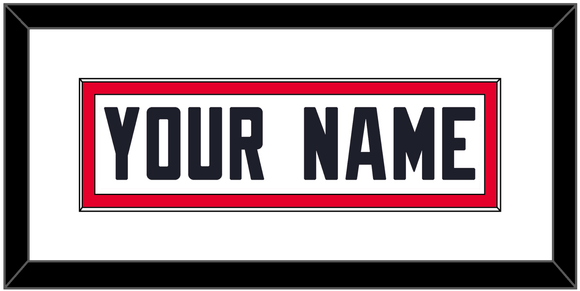 Houston Nameplate - Road White - Single Mat 1