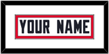Houston Nameplate - Road White - Single Mat 1
