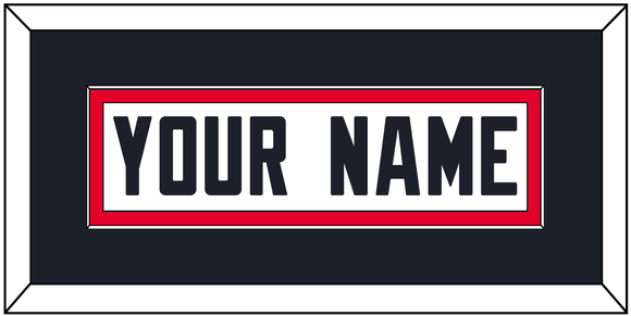 Houston Nameplate - Road White - Single Mat 2