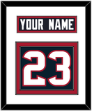 Houston Nameplate & Number (Back) - Home Blue (2002-2023) - Double Mat 1