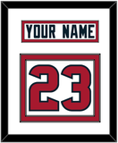 Houston Nameplate & Number (Back) - Road White (2002-2023) - Double Mat 1