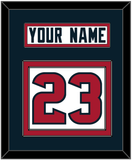 Houston Nameplate & Number (Back) - Road White (2002-2023) - Double Mat 3