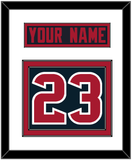 Houston Nameplate & Number (Back) - Alternate Blue (2017-2023) - Double Mat 1