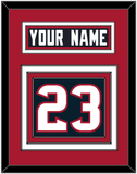 Houston Nameplate & Number (Back) - Home Blue (2002-2023) - Triple Mat 3