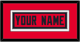 Houston Nameplate - Alternate Red - Double Mat 2