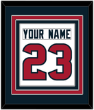 Houston Nameplate & Number (Back) Combined - Road White (2002-2023) - Triple Mat 2