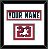Houston Nameplate & Number (Shoulder) - Road White (2002-2023) - Double Mat 1