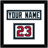 Houston Nameplate & Number (Shoulder) - Road White (2002-2023) - Double Mat 2