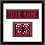 Houston Nameplate & Number (Shoulder) - Alternate Blue (2017-2023) - Double Mat 1
