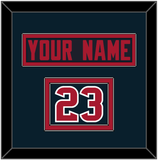 Houston Nameplate & Number (Shoulder) - Alternate Blue (2017-2023) - Double Mat 2