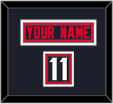 Houston Nameplate & Number (Shoulder) - Home Blue - Triple Mat 3