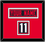 Houston Nameplate & Number (Shoulder) - Home Blue - Triple Mat 4