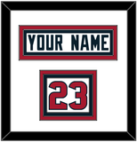 Houston Nameplate & Number (Shoulder) - Road White (2002-2023) - Triple Mat 2