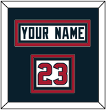 Houston Nameplate & Number (Shoulder) - Road White (2002-2023) - Triple Mat 3