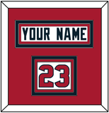 Houston Nameplate & Number (Shoulder) - Road White (2002-2023) - Triple Mat 4