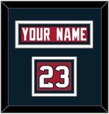 Houston Nameplate & Number (Shoulder) - Alternate Red (2003-2023) - Triple Mat 3