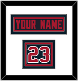 Houston Nameplate & Number (Shoulder) - Alternate Blue (2017-2023) - Triple Mat 1