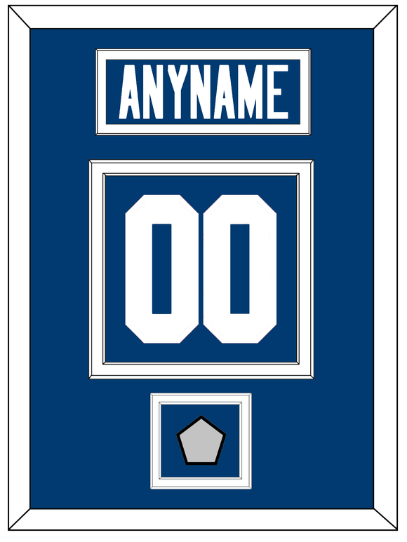 Indianapolis Nameplate & Number (Back) With Super Bowl Patch - Home Blue - Double Mat 1