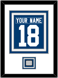Indianapolis Nameplate & Number (Back) Combined, With Super Bowl Jersey Patch - Home Blue - Triple Mat 1