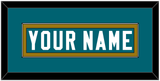 Jacksonville Nameplate - Home Teal - Single Mat 3