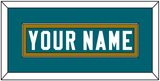 Jacksonville Nameplate - Home Teal - Single Mat 3
