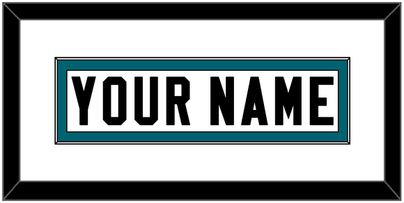 Jacksonville Nameplate - Road White - Single Mat 1