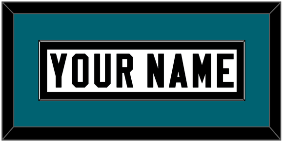 Jacksonville Nameplate - Road White - Single Mat 3