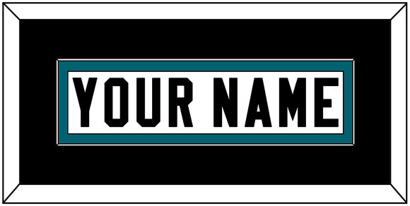 Jacksonville Nameplate - Road White - Single Mat 4