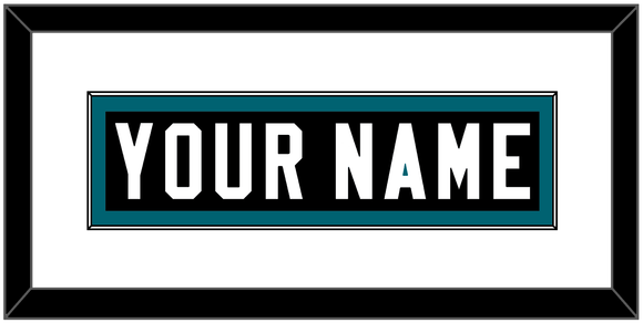 Jacksonville Nameplate - Alternate Black - Single Mat 1